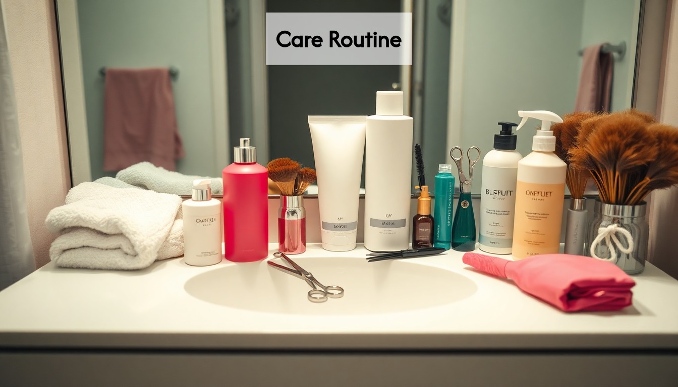 Long hair maintenance routine