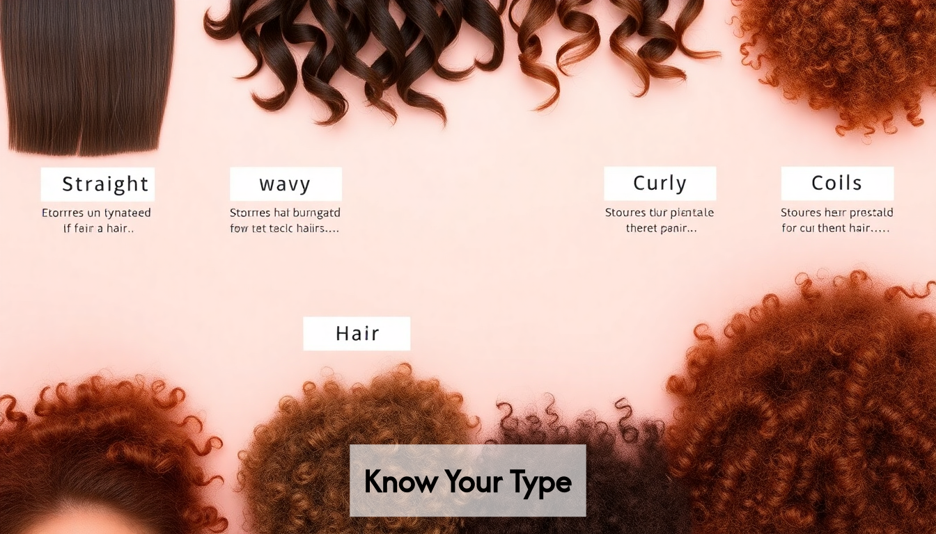 Men's hair types infographic