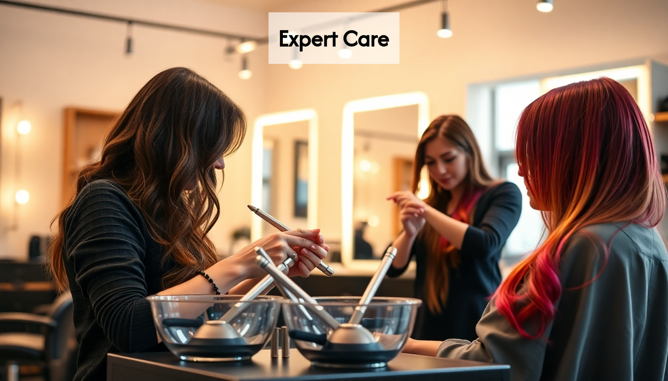 Salon hair treatment