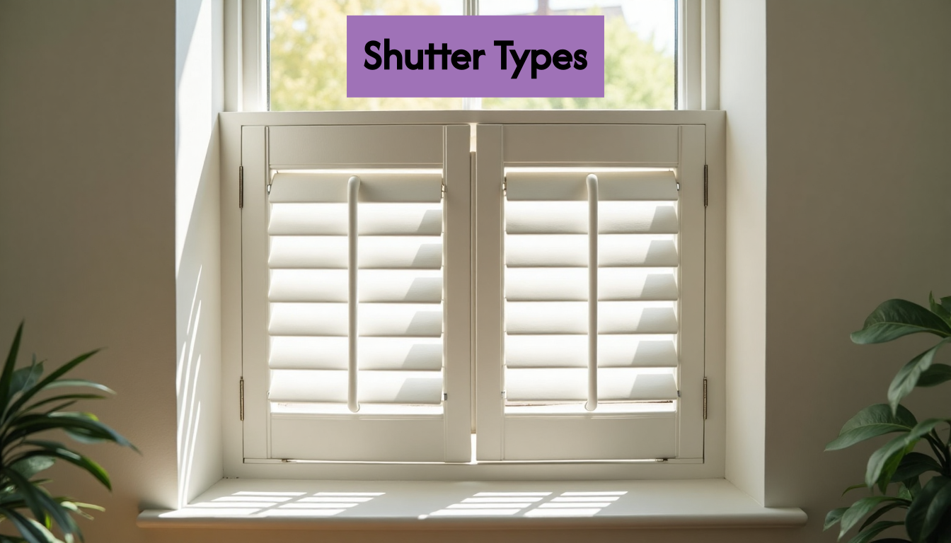 Tier-on-tier shutters on UK bay window
