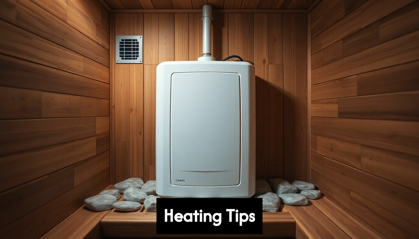 Electric sauna heater installation