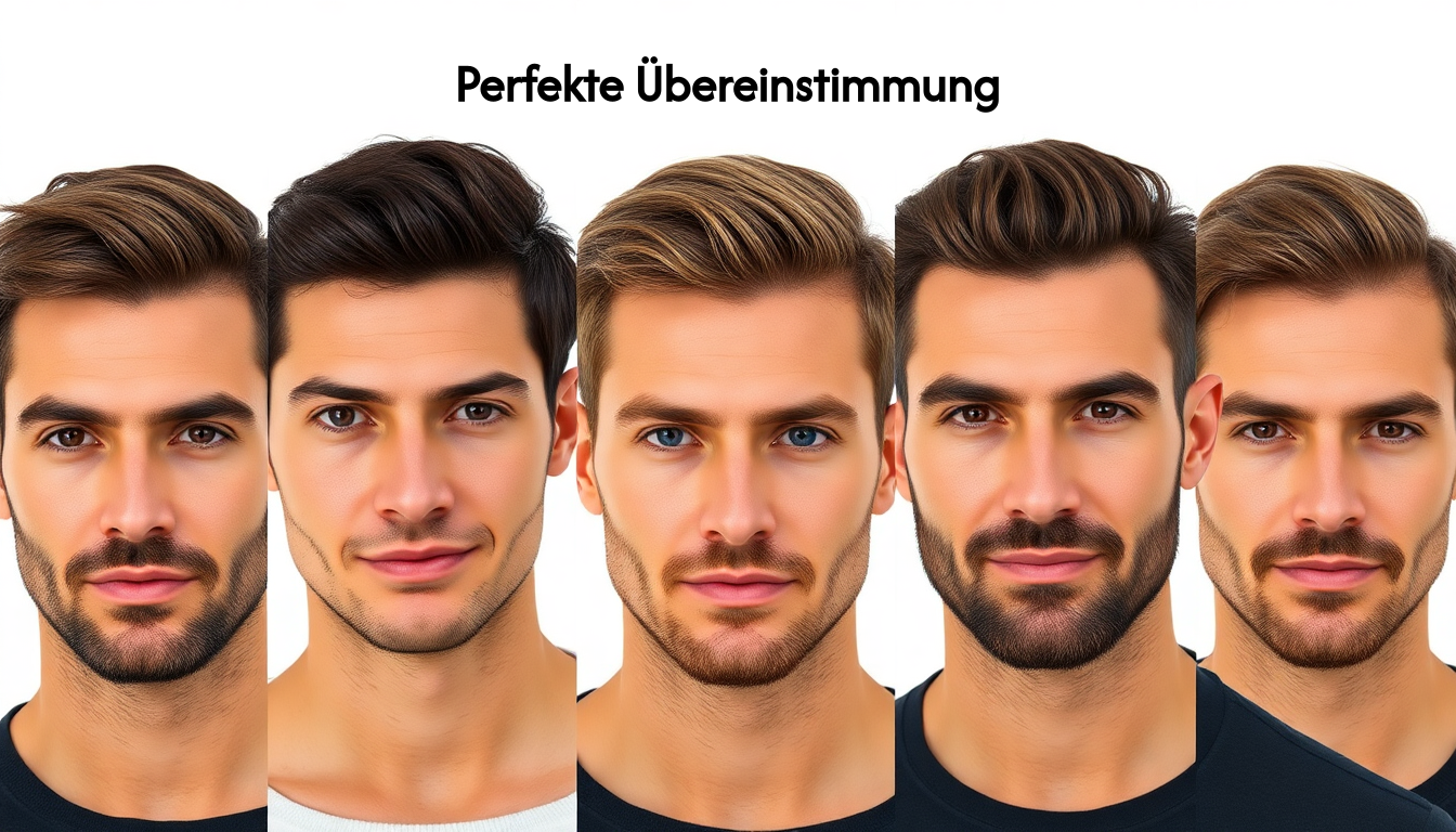 Choosing hairlines for face shapes