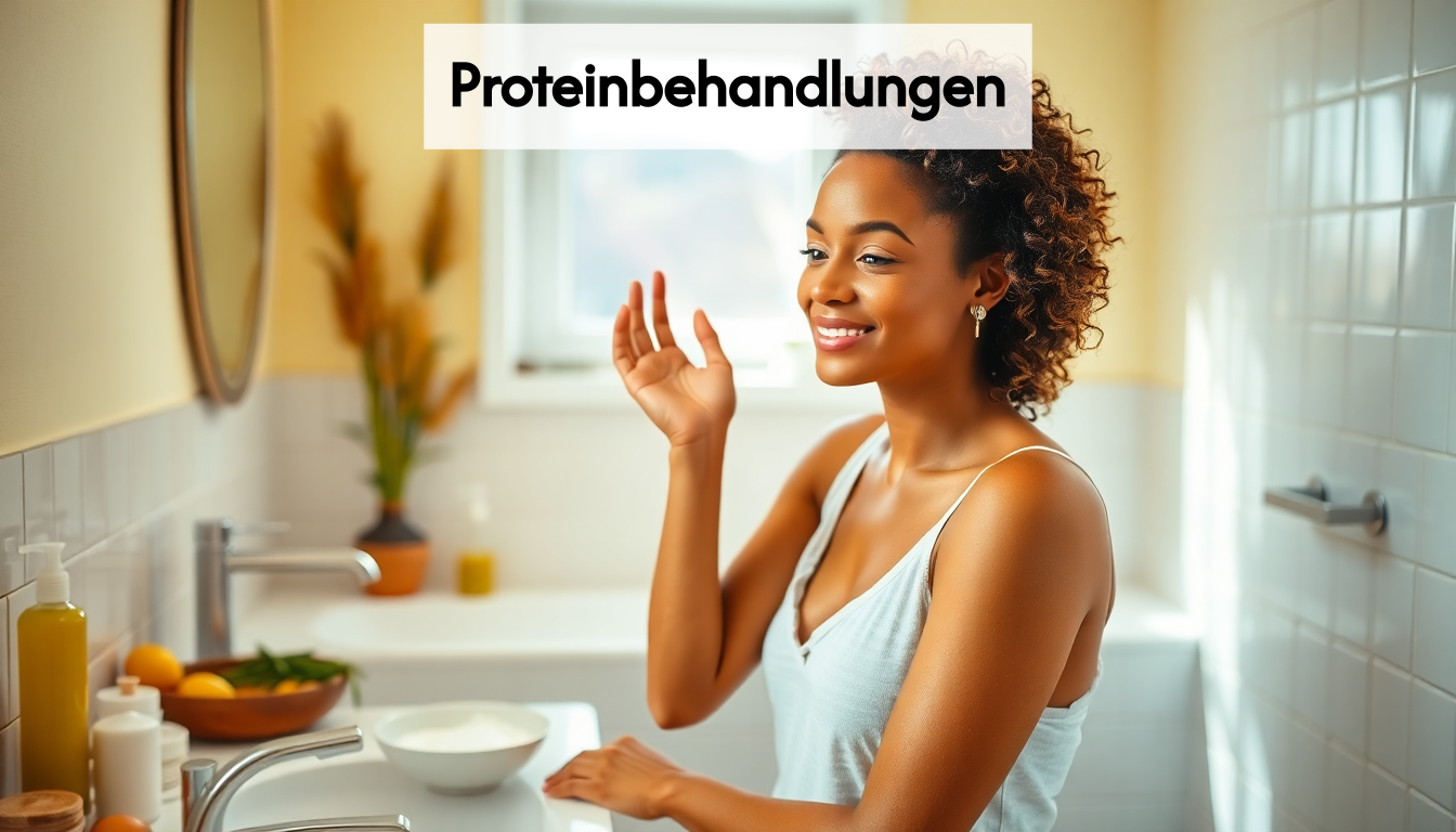 Applying protein treatment