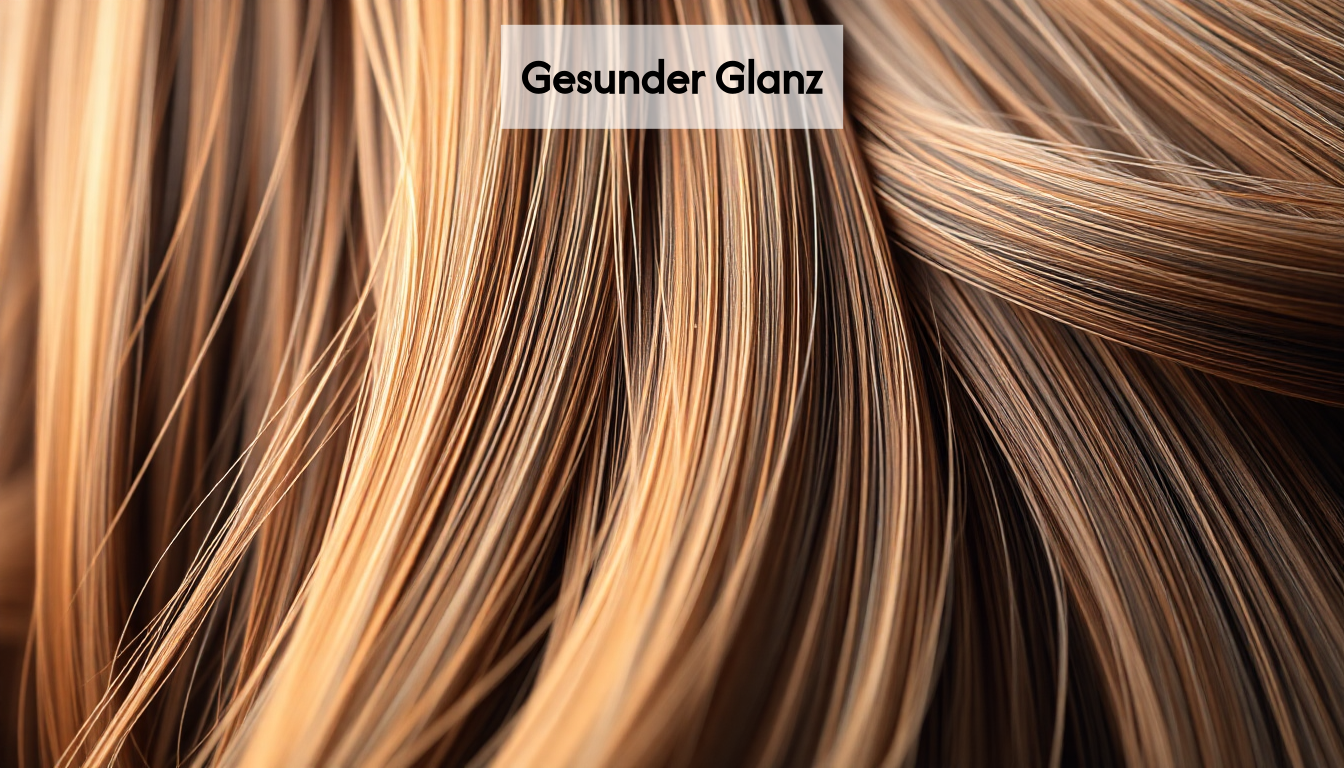 Close-up of glossy hair