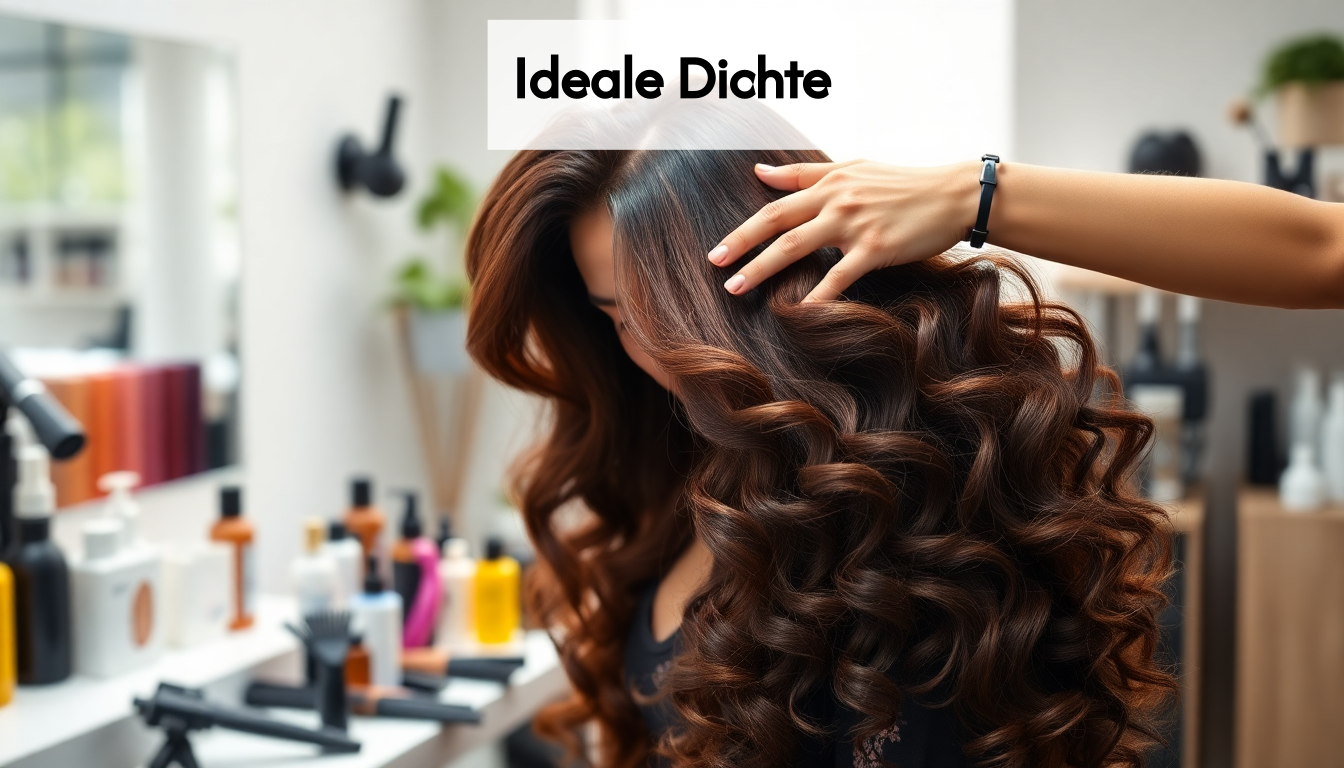 Stylist working with a wig