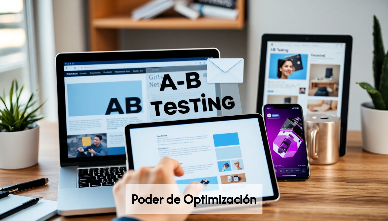 Collage of A/B testing applications across platforms.