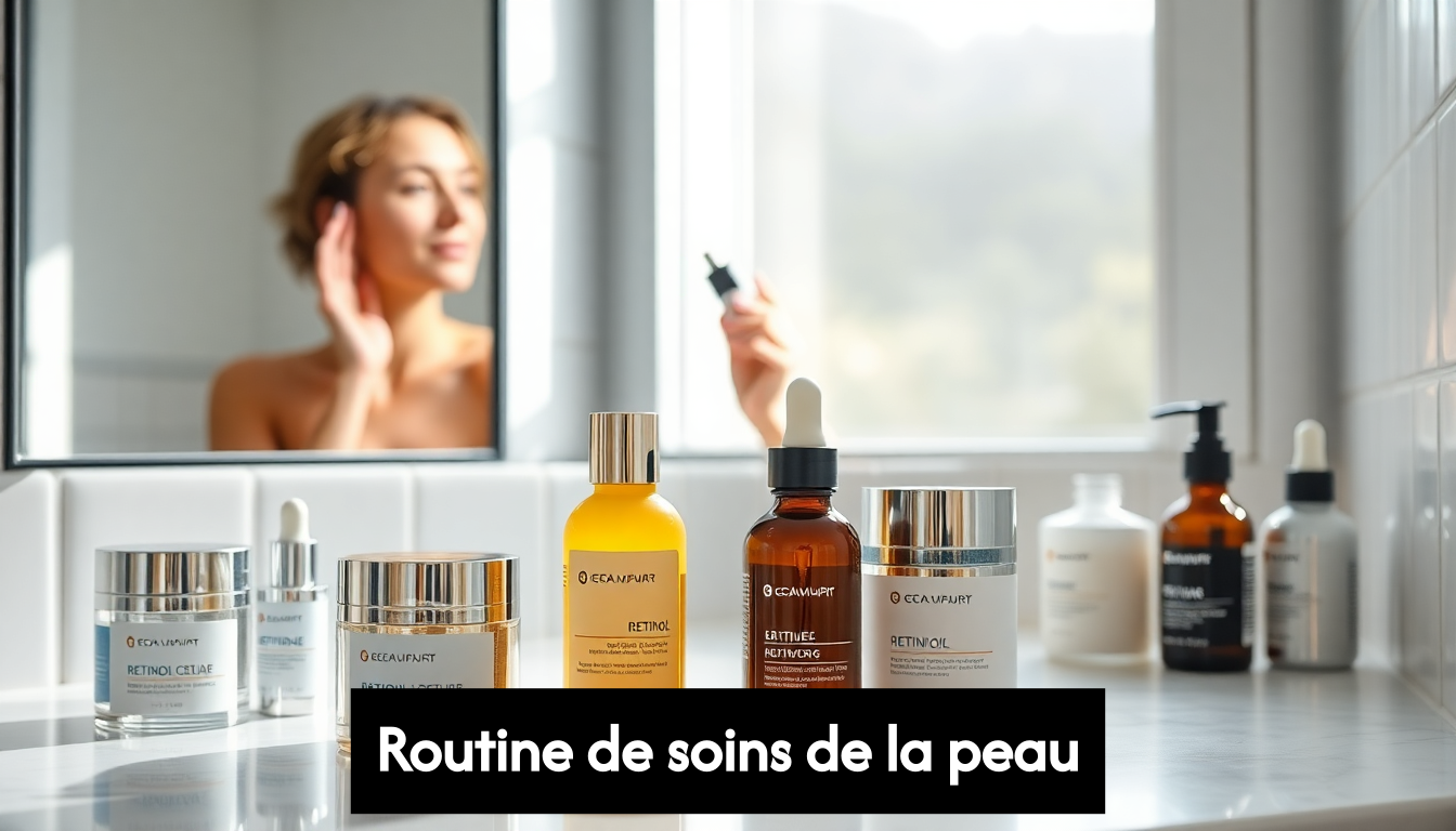Person applying retinol in bathroom