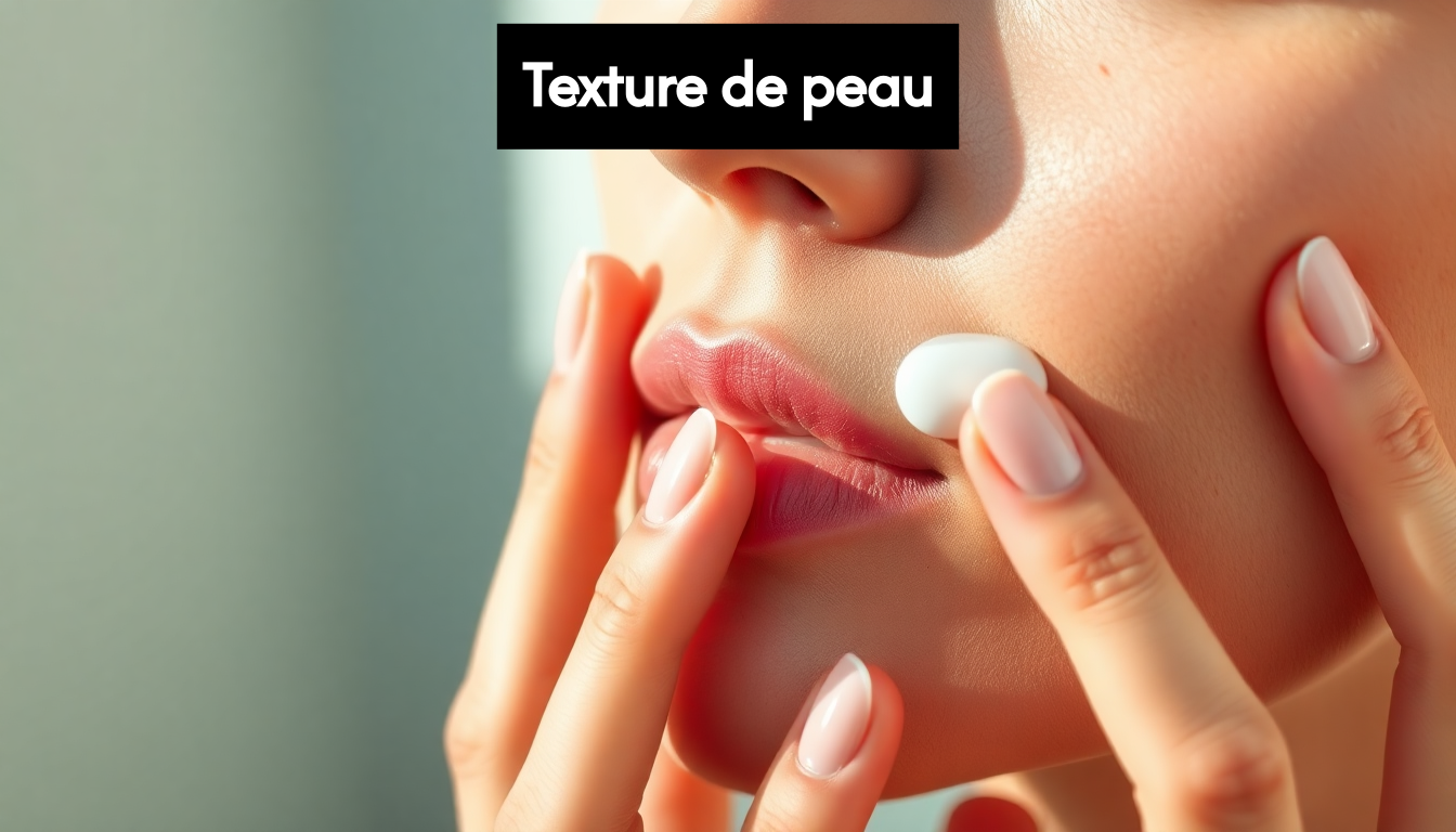 Applying retinol serum on face