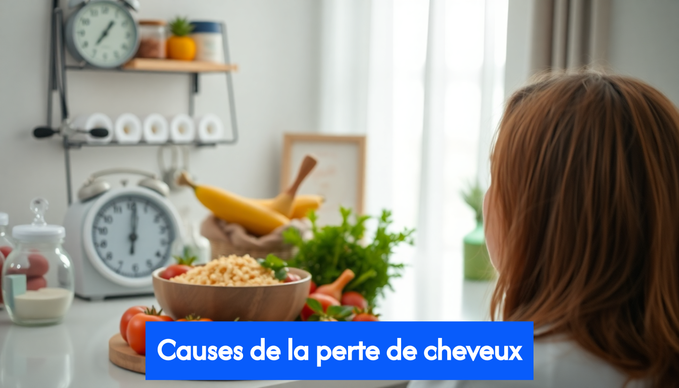 Graphical depiction of hair loss causes