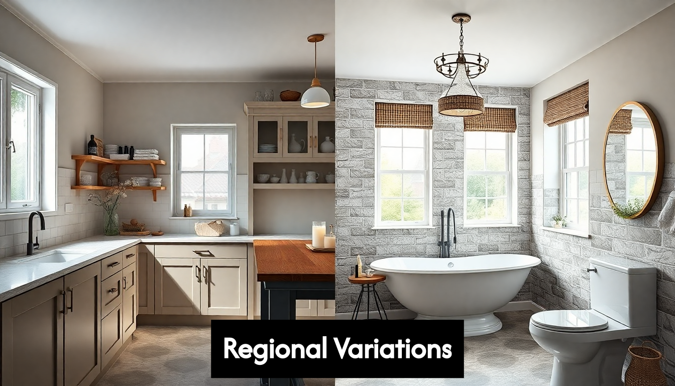 UK homes showing regional tile styles
