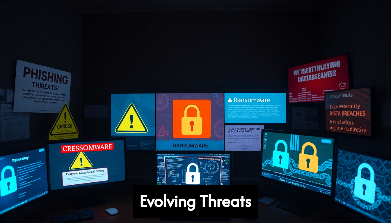 Cybersecurity threats representation