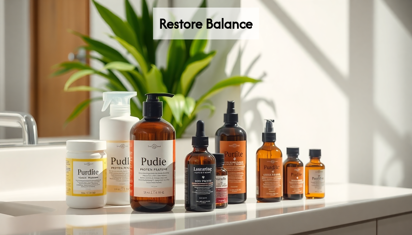 Collection of hair treatment products