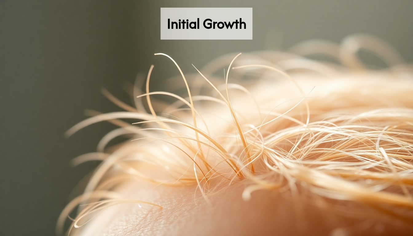 Close-up of vellus hair