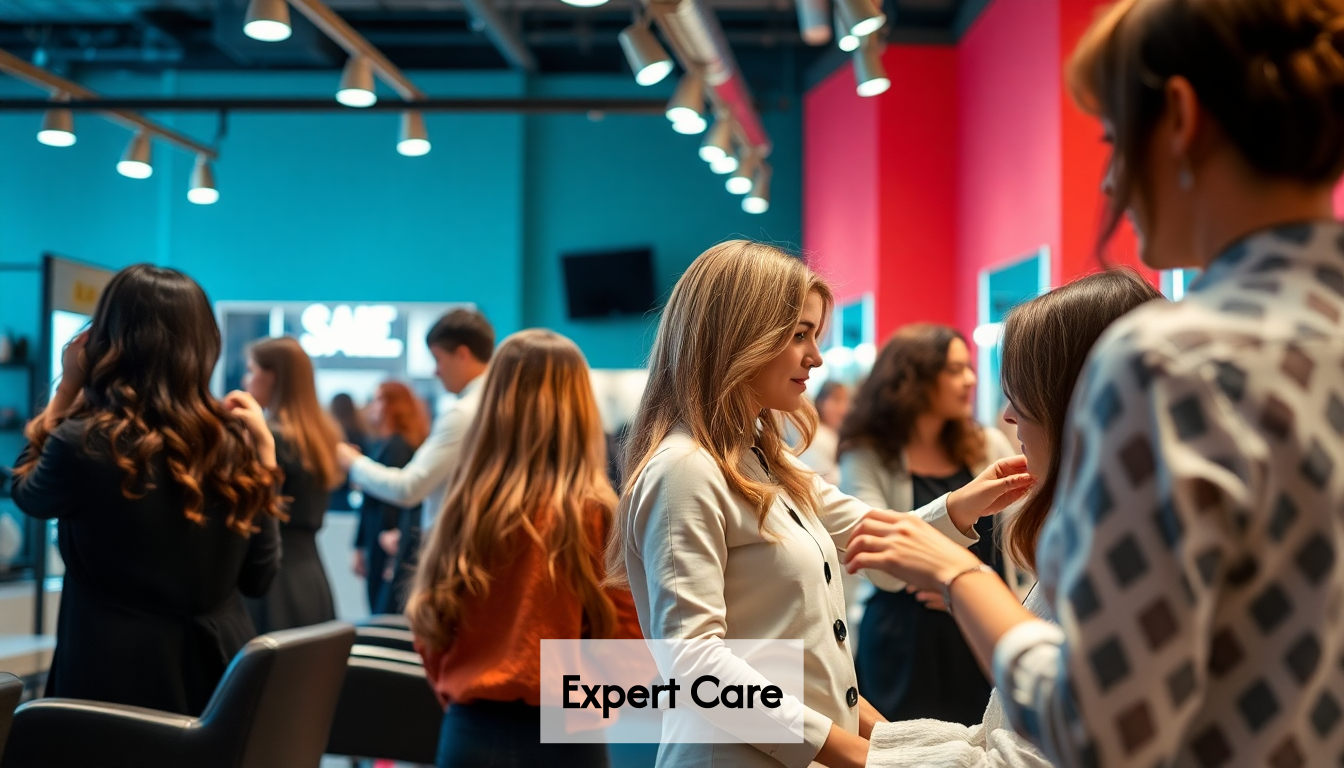 Professional salon atmosphere