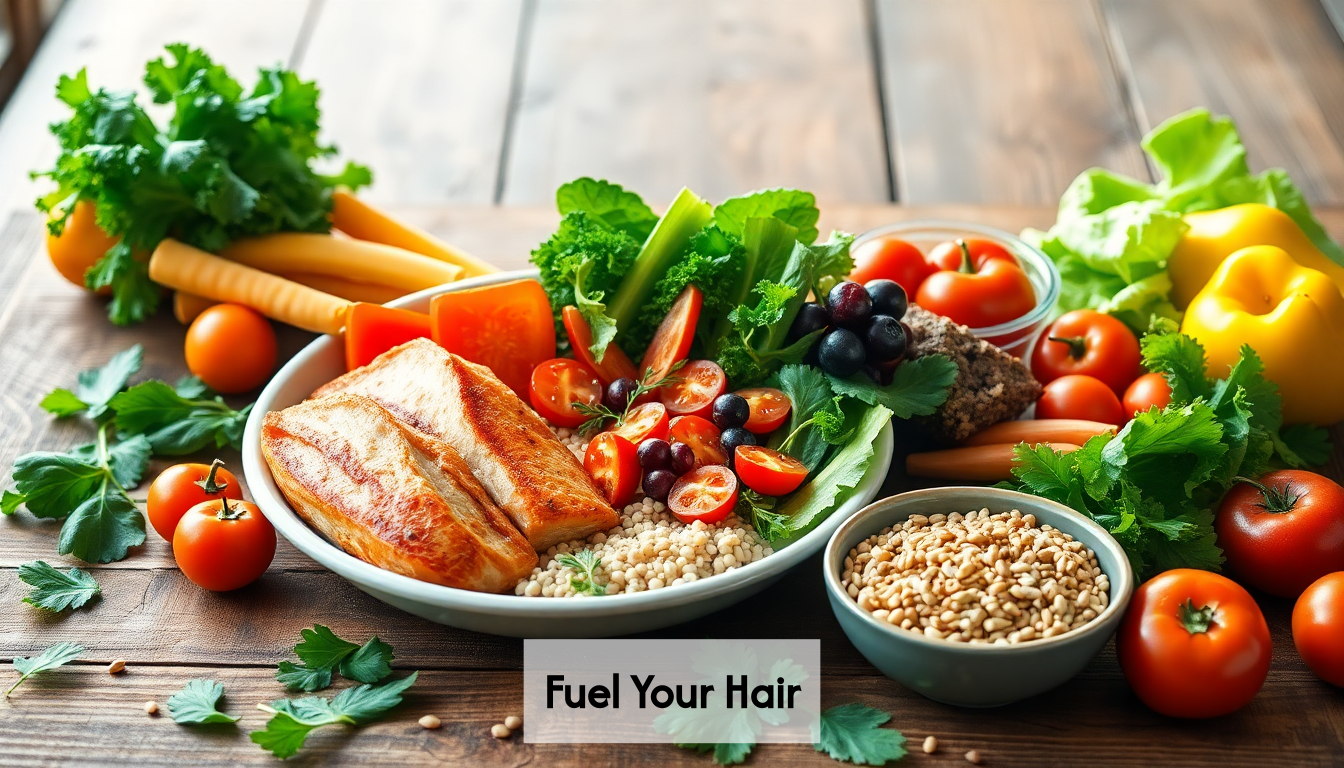 Nutritious meal for hair health