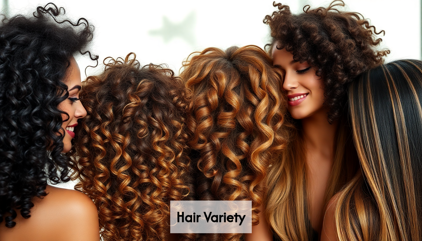 Diverse hair textures