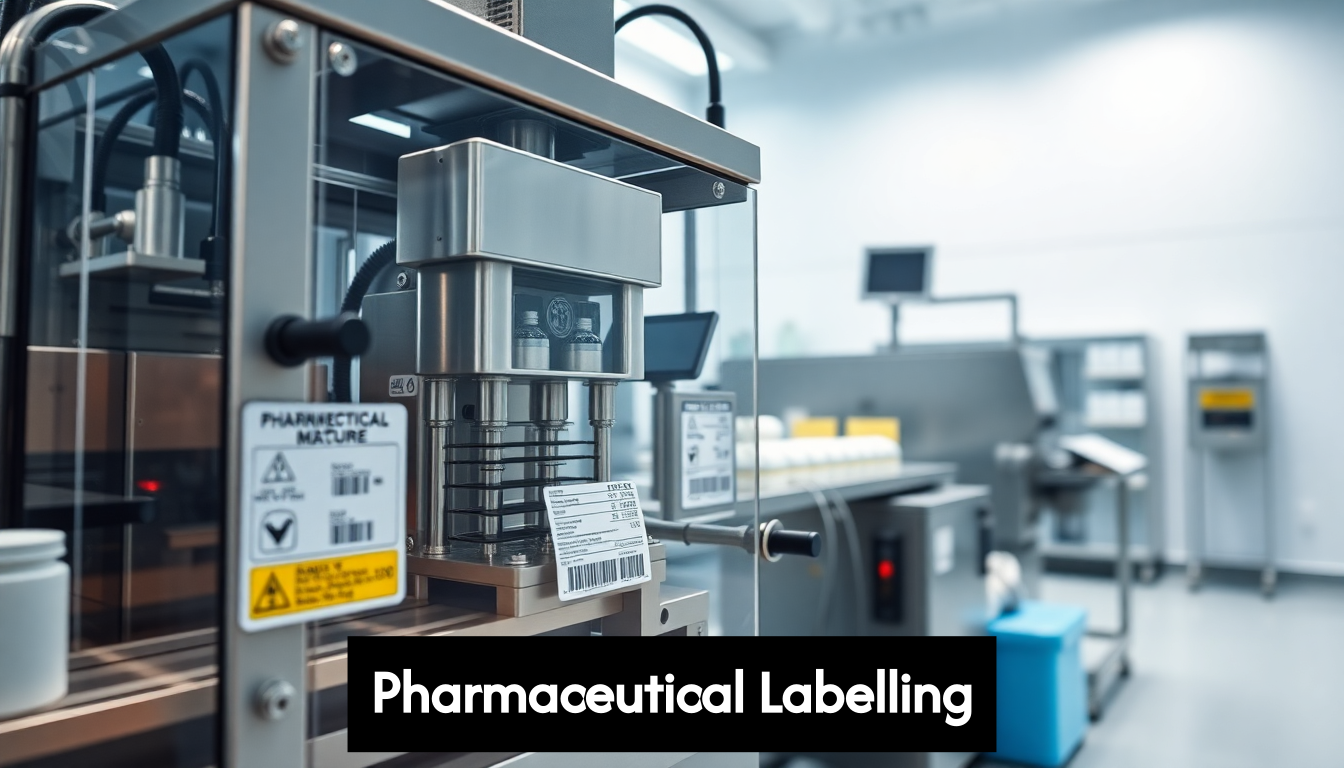 Pharmaceutical labelling machine