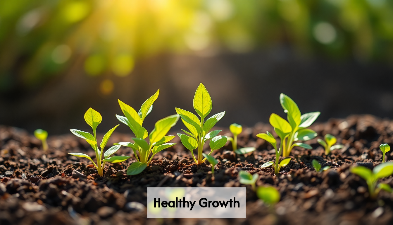 Plants representing growth