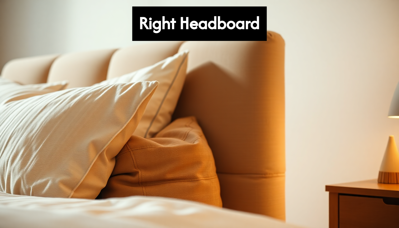 Upholstered headboard with textured fabric and pillows