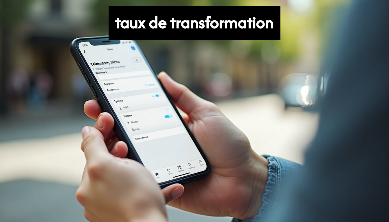 User completing online form on smartphone