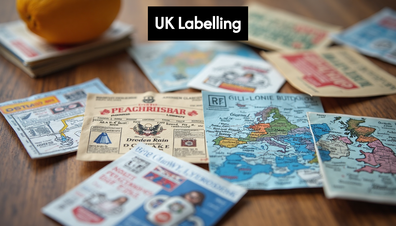 Variety of UK product labels showing packaging changes.
