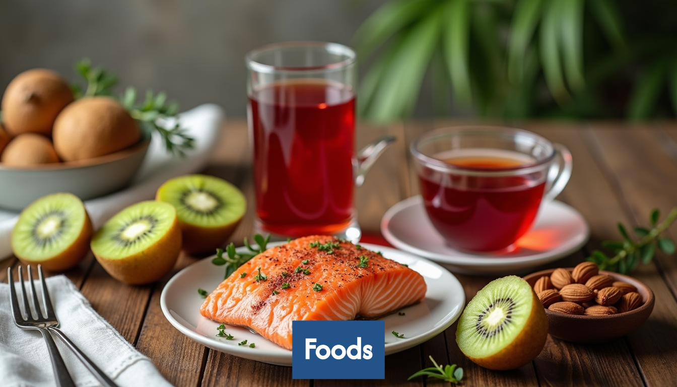 Various foods that can help you sleep.