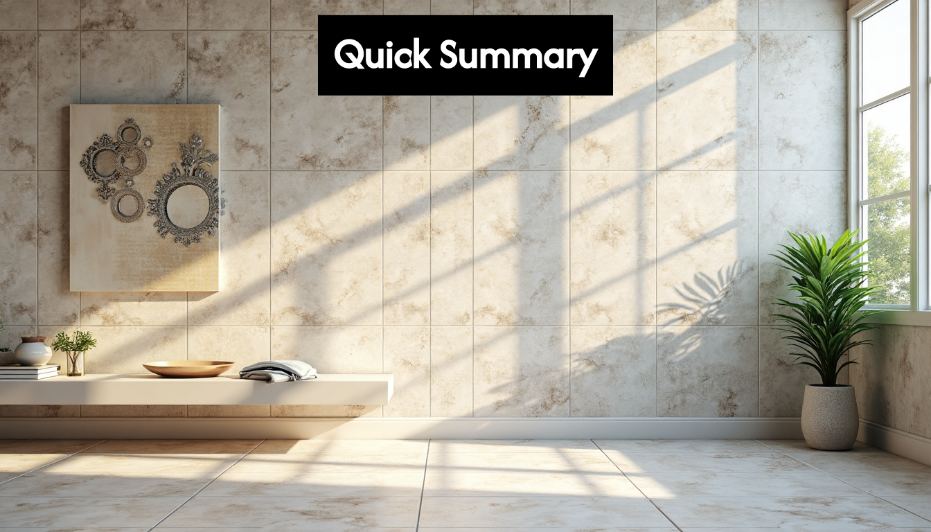 Visual summary of tile selection factors