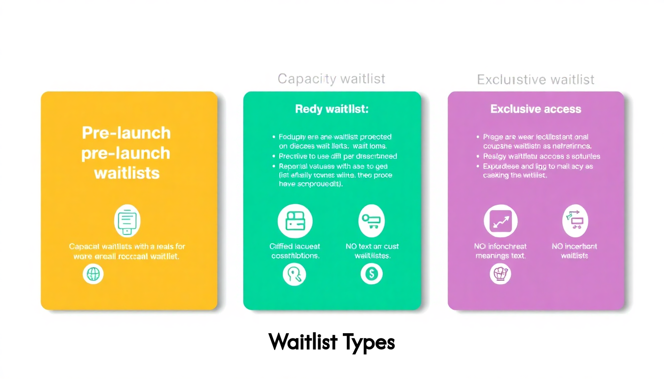 Infographic of waitlist types