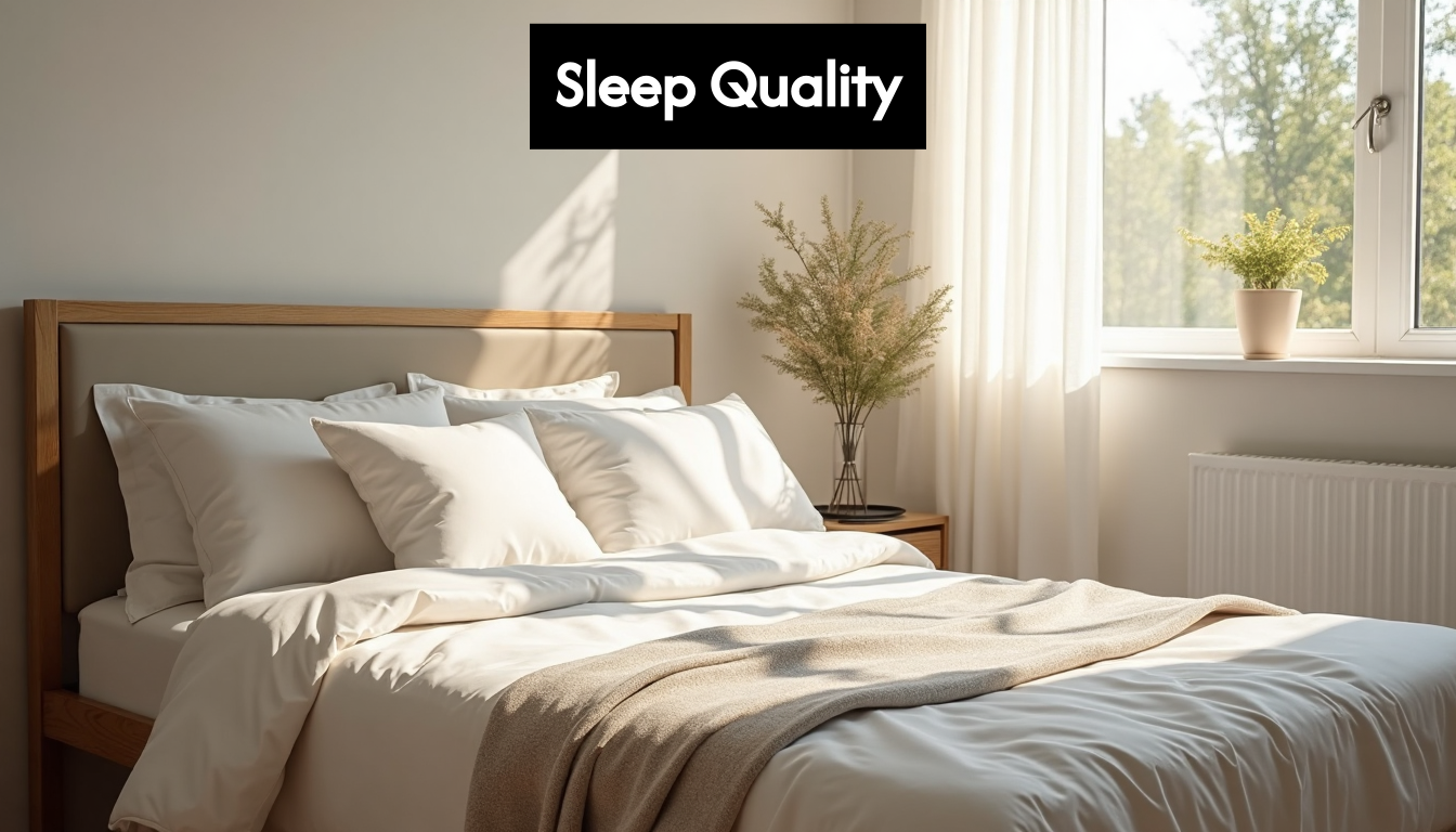 Well-lit bedroom with comfortable mattress