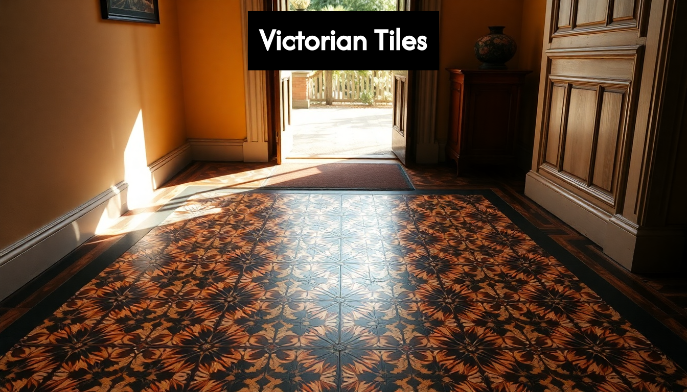 Elegant Victorian tiled floor