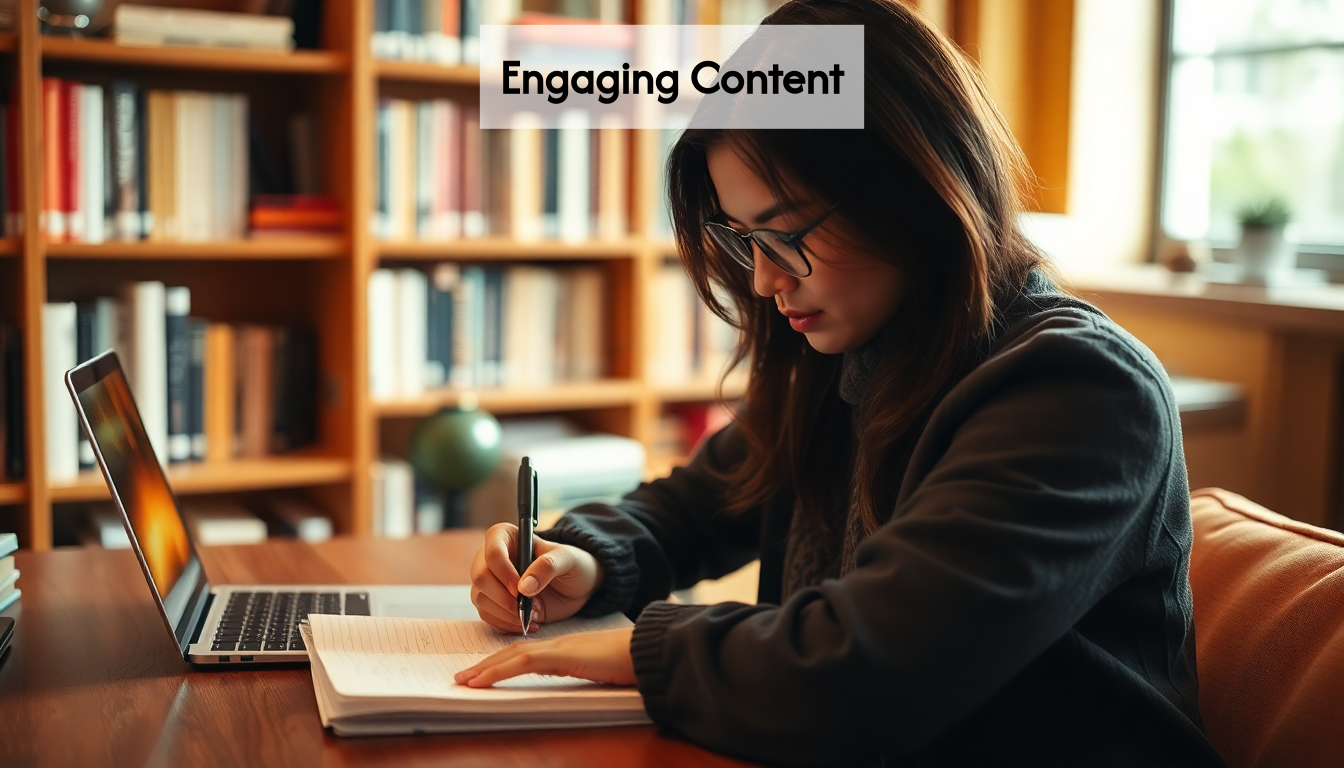 Person writing thoughtfully