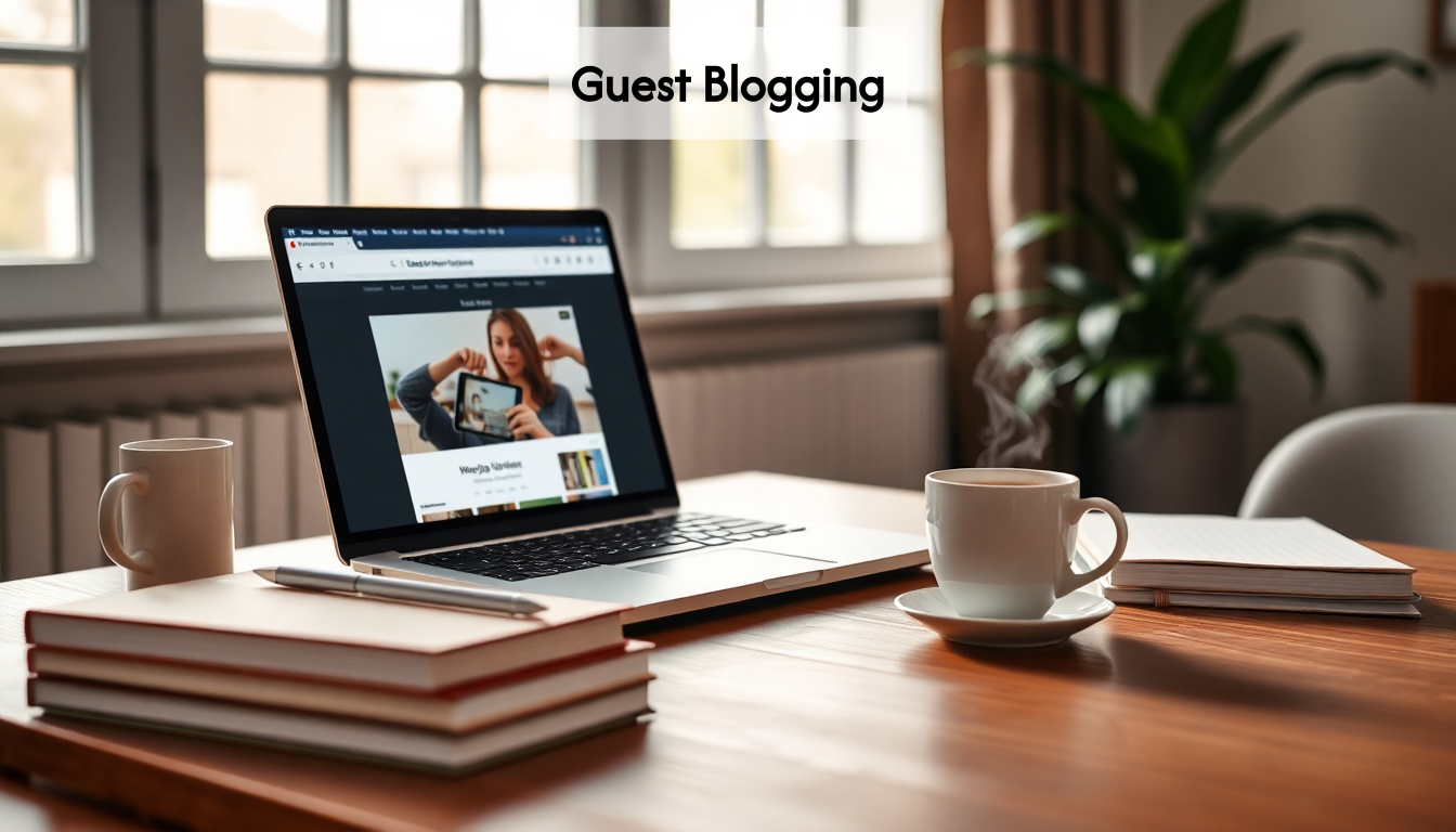 A professional blogging workspace