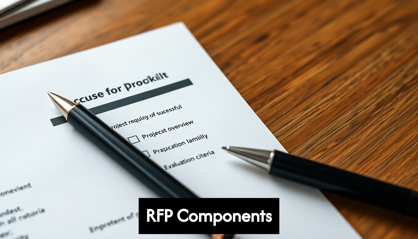 Checklist for RFP components