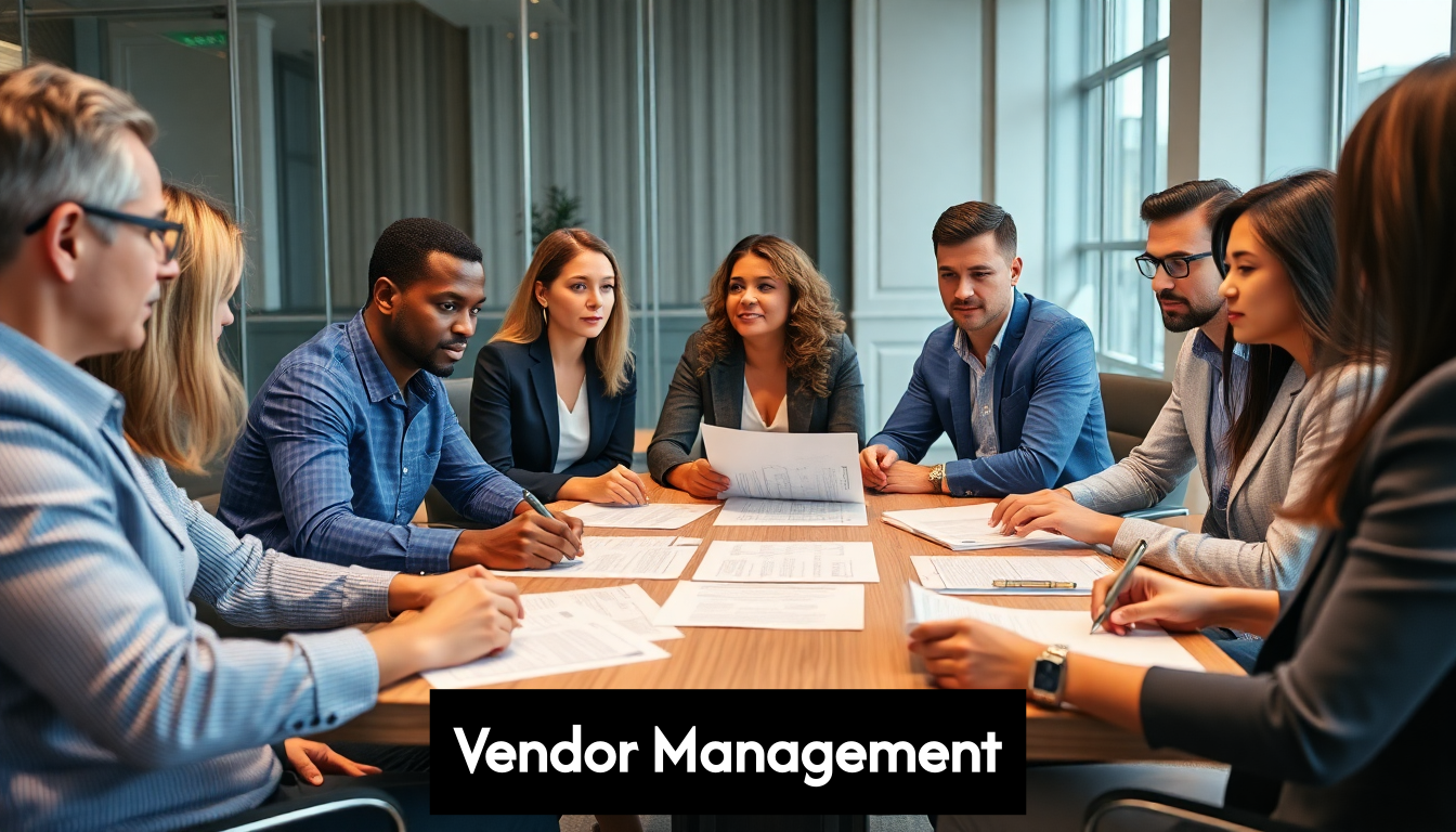 Team discussing vendor proposals