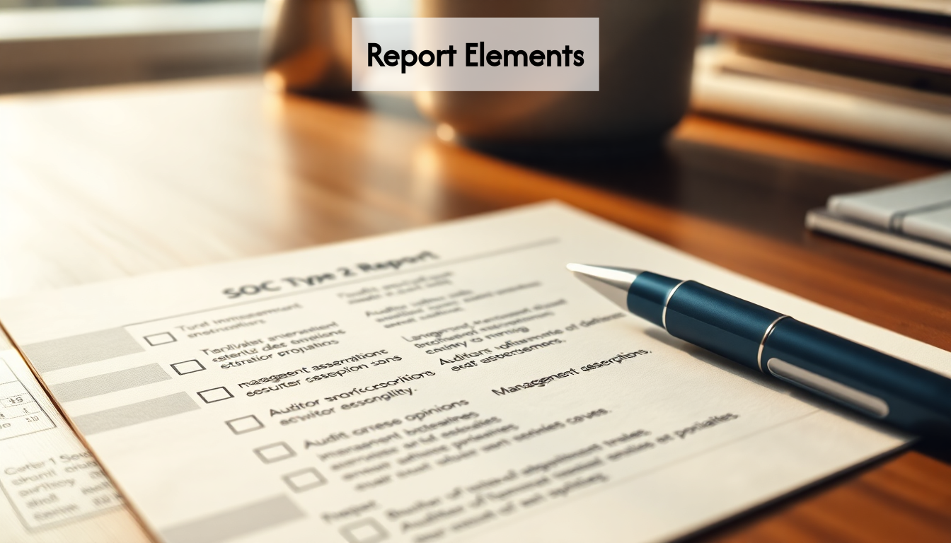 SOC 1 Type 2 report checklist