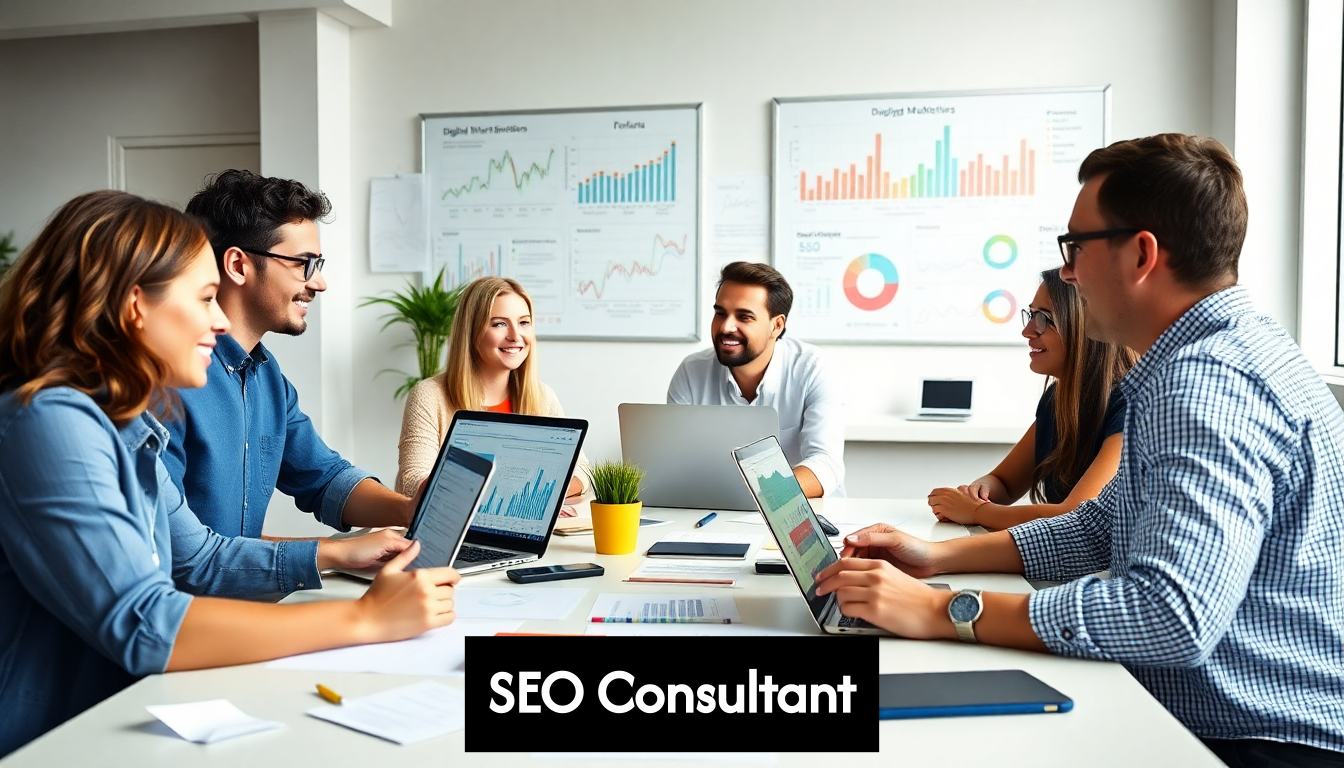 Digital marketing collaboration on SEO strategies