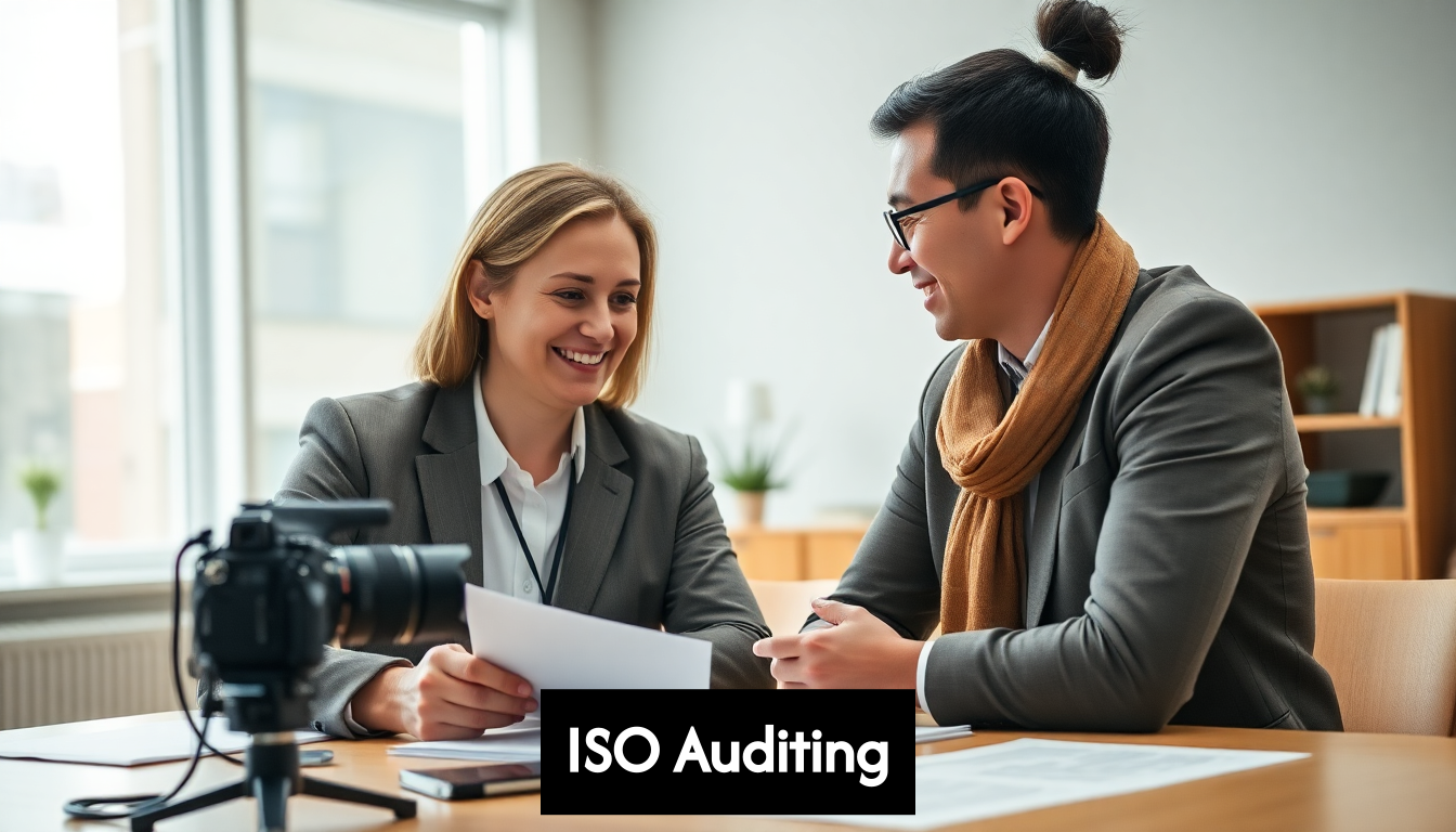 Auditor conducting an interview