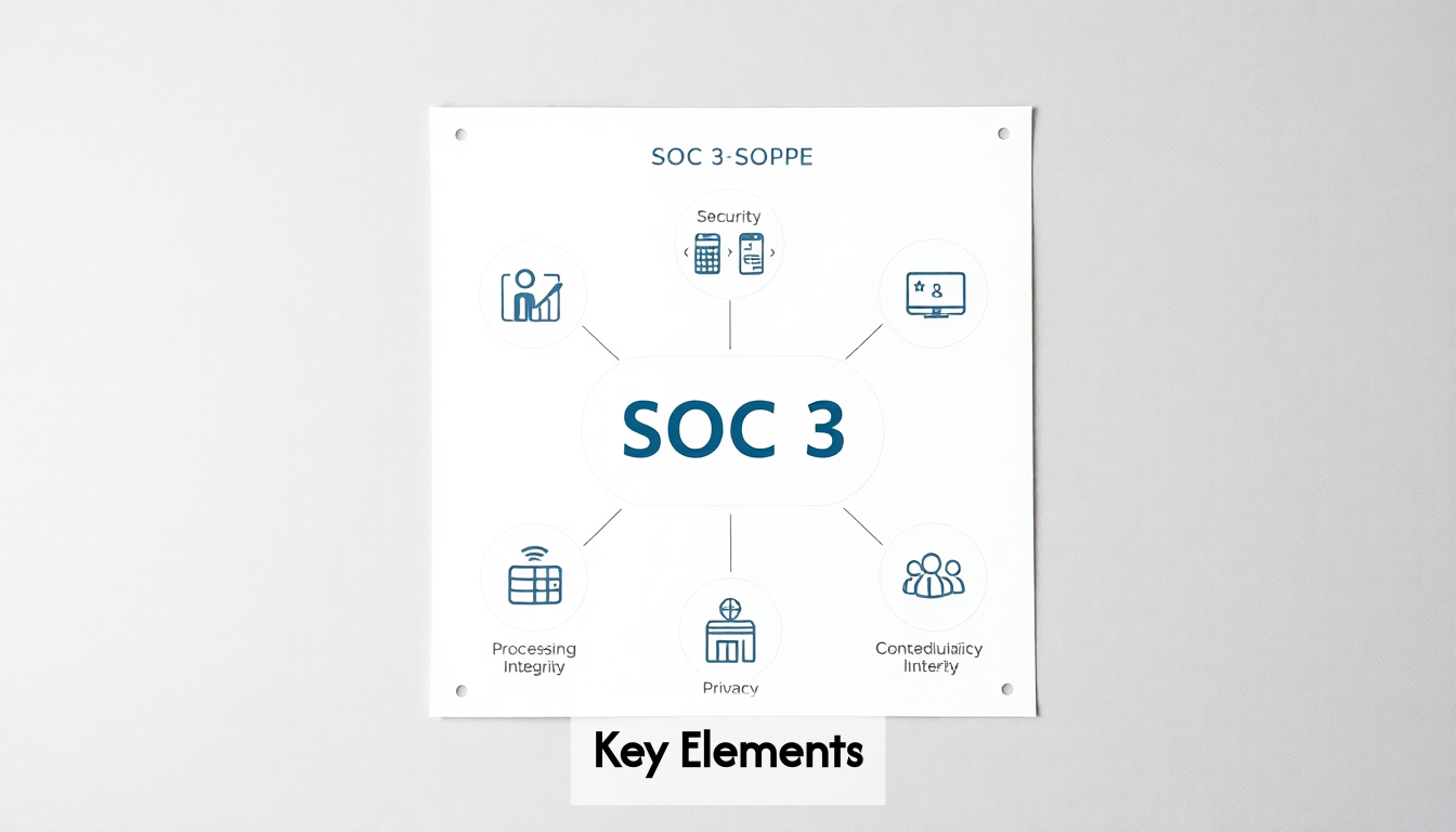Diagram showing SOC 3 elements.