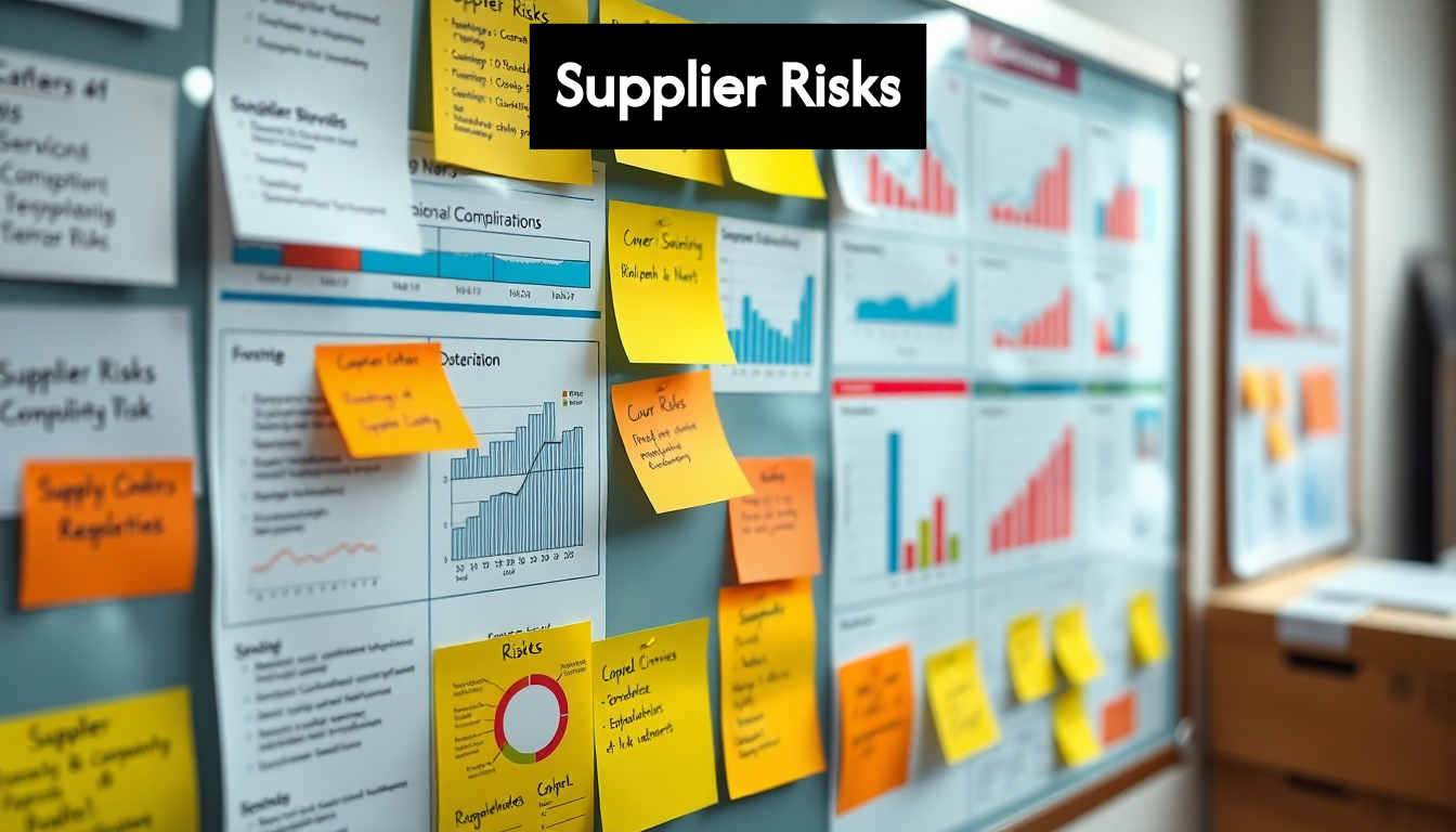 Visual representation of supplier risk types