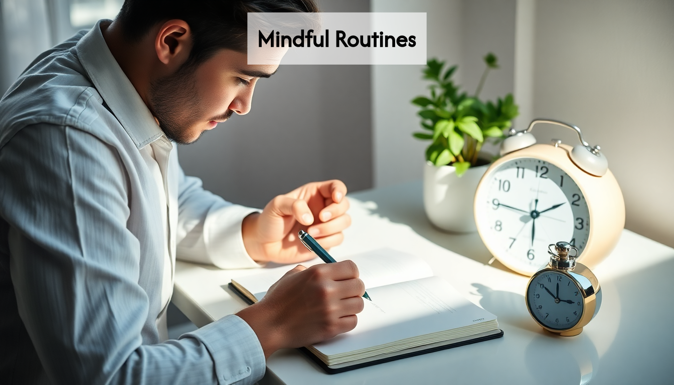 Image of daily routine and productivity.