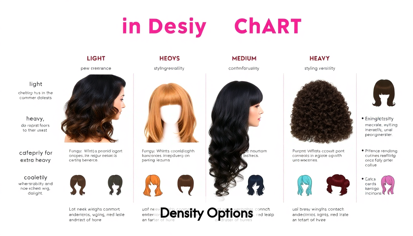Wig density comparison chart
