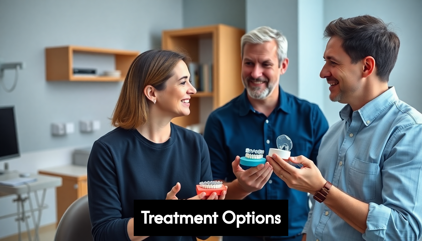 Orthodontist discussing treatment options