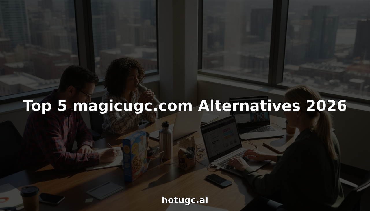 Marketing team reviews AI video creation tools