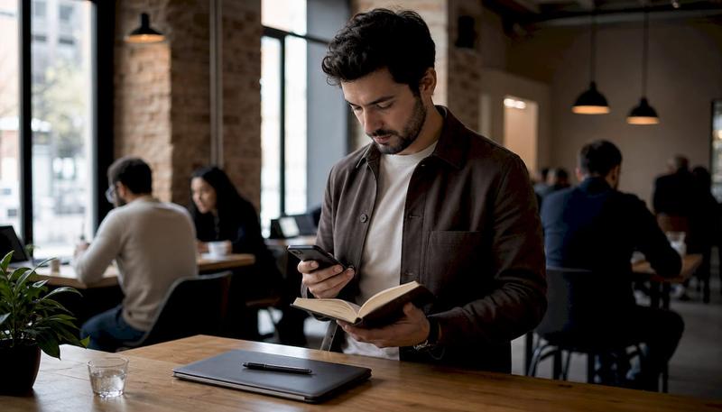 Chef d’entreprise en plein travail à son bureau au sein d’une petite société