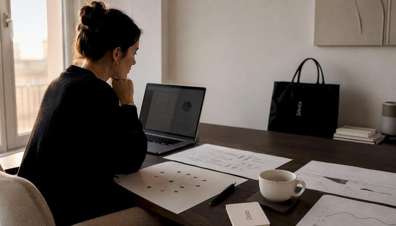 Expert SEO en pleine analyse des données de maillage interne