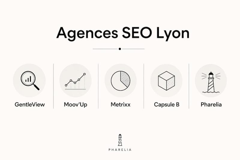 Classement des meilleures agences SEO à Lyon en infographie