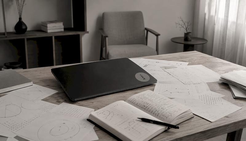 Zoom sur un espace de travail épuré dédié au SEO