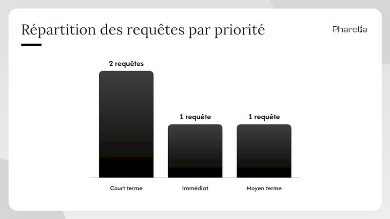 Schéma illustrant la matrice de priorisation des requêtes en e-commerce