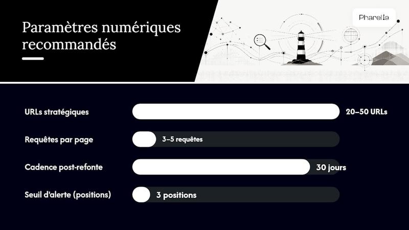 Comment paramétrer concrètement votre suivi — overview diagram