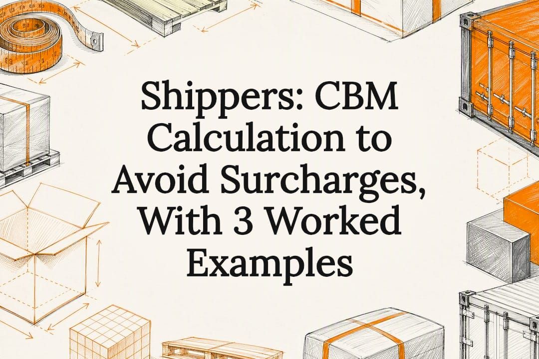 Shippers: CBM Calculation to Avoid Surcharges, With 3 Worked Examples